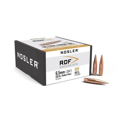 Balles Nosler RDF 6.5mm - 130 grs x 500