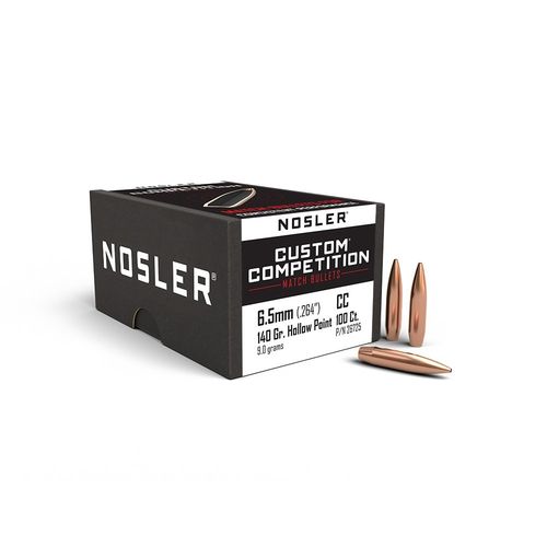 Balles Nosler Custom compétition 6.5mm - 140 grs x 250