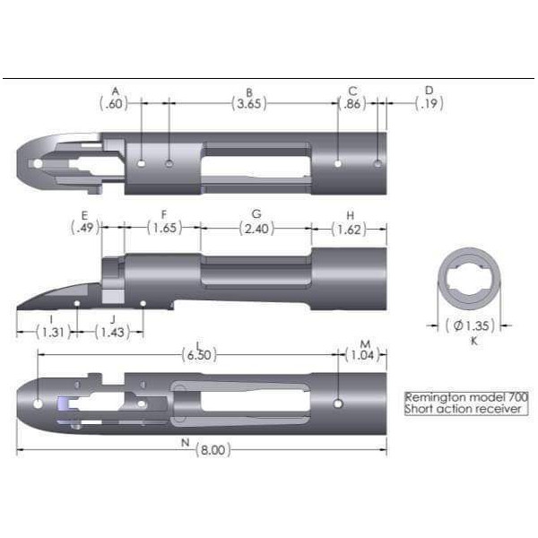 Action Remington 700 SA standard
