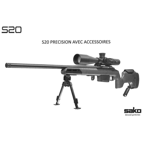 Sako S20 Precision Cerakote 24" cal 6.5 PRC filetée