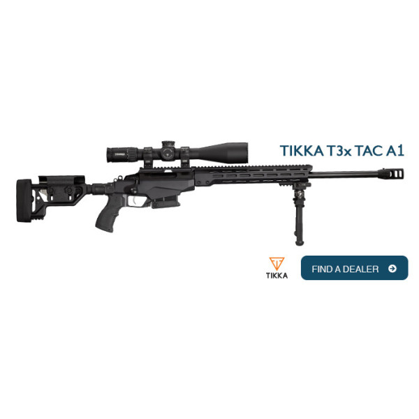 Tikka T3x TAC A1 cal 6.5 Creedmoor gaucher avec FdB