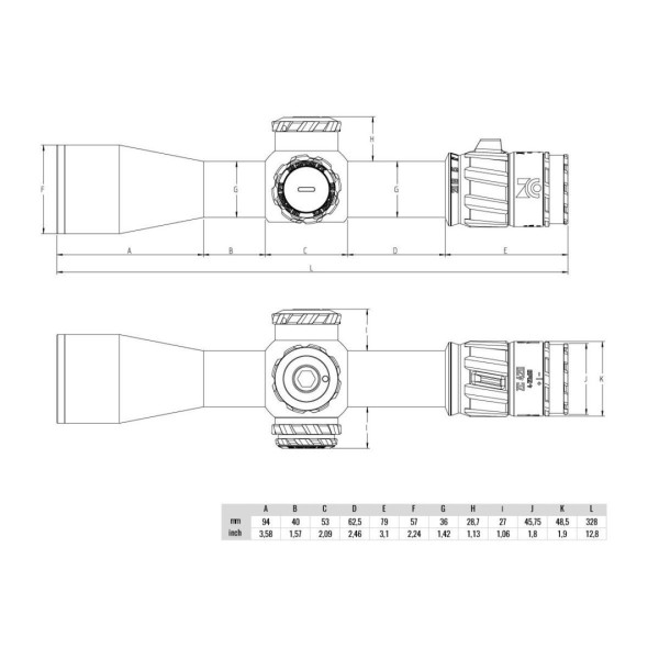 Lunette Zero Compromise Optic ZC420 4-20x50 Réticule MPCT 2