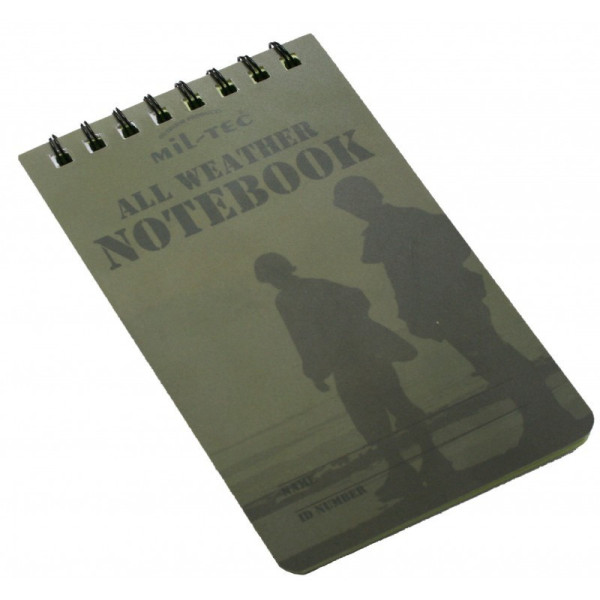 Carnet Mil-Tec waterproof grand modèle MIL-TEC