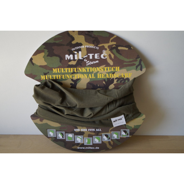 Col tout-en-un uni vert olive MIL-TEC