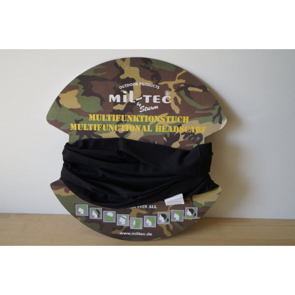 Col tout-en-un uni noir MIL-TEC