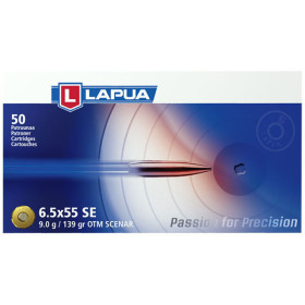 Munitions Lapua cal 6.5 x 55 SE - 139 grs Scenar x 50