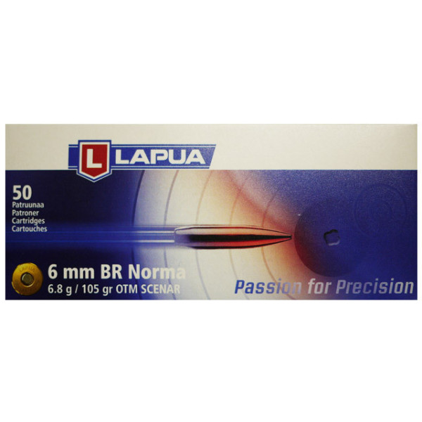 Munitions Lapua cal 6 NBR - 105 grs Scenar x 50