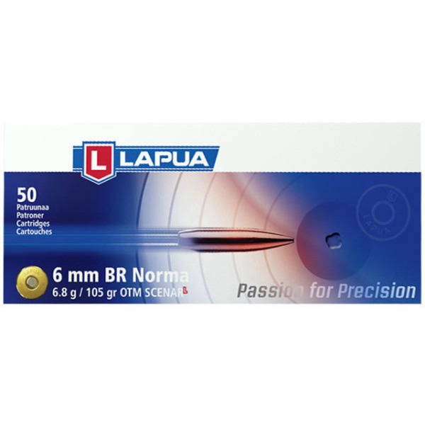 Munitions Lapua cal 6 NBR - 105 grs Scenar L x 50
