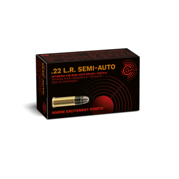 Munitions Geco 22 LR semi-auto x 500