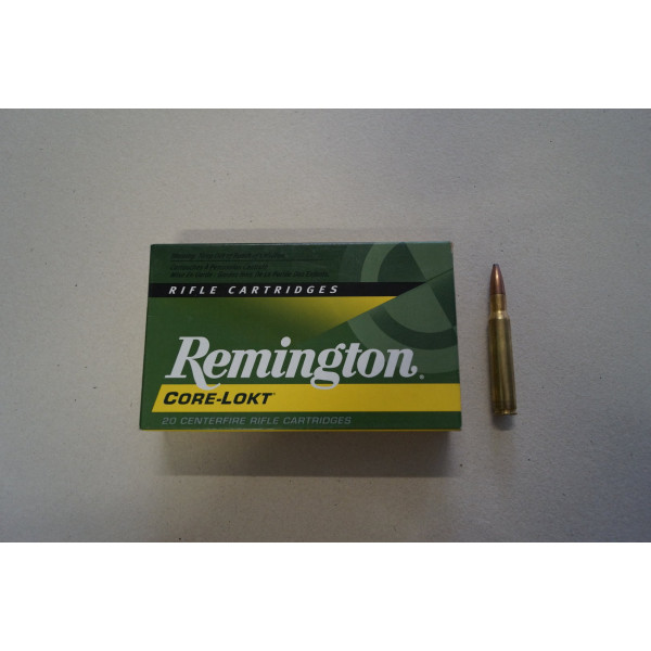 Munitions Remington cal 222 Rem - 50 grs Core Lock PSP x 20