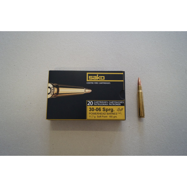 Munitions Sako cal 30-06 Spr - 180 grs Powerhead x 20