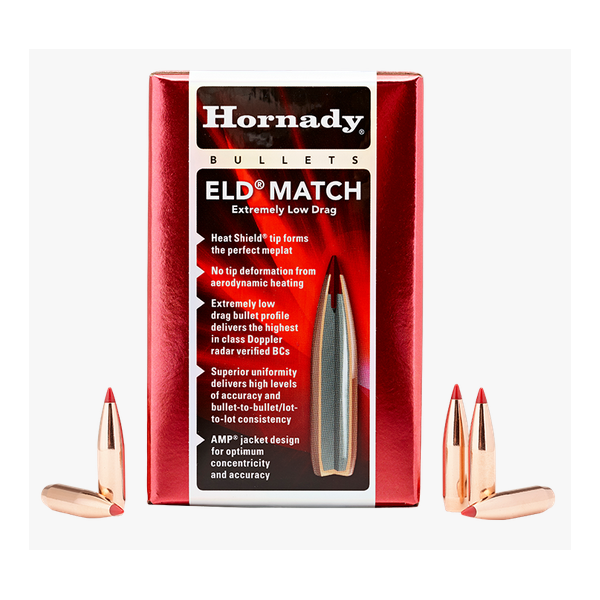 Balles Hornady ELD-Match .224" - 88 grs x 100