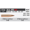 Balles Nosler RDF .224" - 85 grs x 500