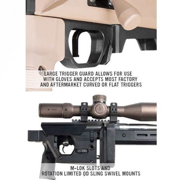 Châssis Magpul PRO 700 fixe pour Rem 700 LA