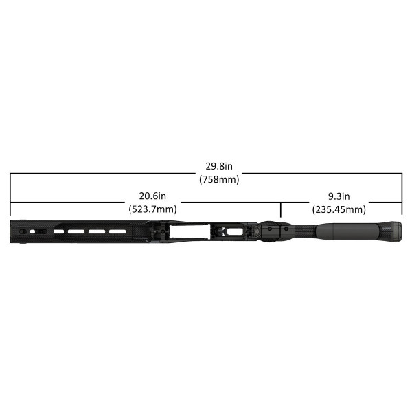 Châssis MDT HNT26 fixe pour Rem 700 SA