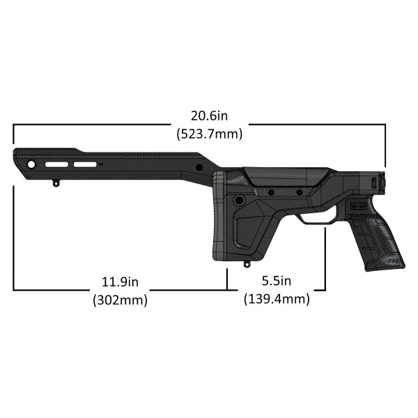 Châssis MDT HNT26 pliant pour Rem 700 SA "ARCA"