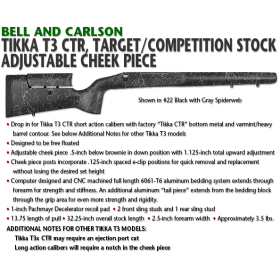 Crosse B&C Target Competition pour Tikka T3 et T3x CTR