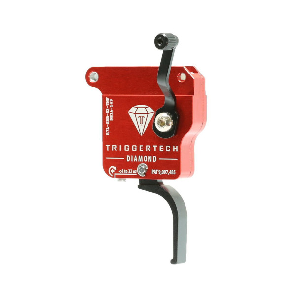 Détente Triggertech Diamond noire pour boîtiers customs gaucher (droite)