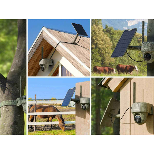 Caméra Réolink G450 avec panneau solaire