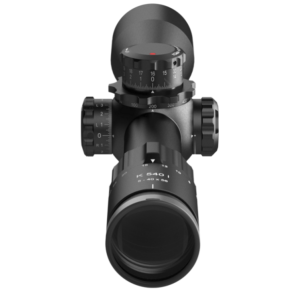 Kahles K540i DLR - dérive à gauche - Réticule : SKMR4+  - Sens de rotation : CCW