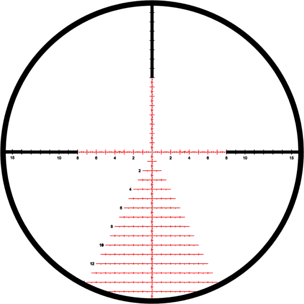 Kahles K525i - dérive à gauche - Réticule: Tremor3 - Rotation: CCW - Déclinaison: DEC0000134