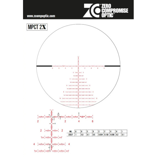 Lunette ZCO 8-40x56  Locking Noire