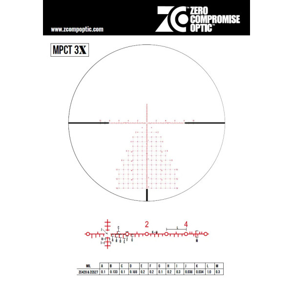 Lunette ZCO 8-40x56  Locking Noire