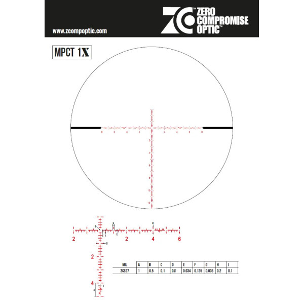 Lunette ZCO 8-40x56 Locking FDE