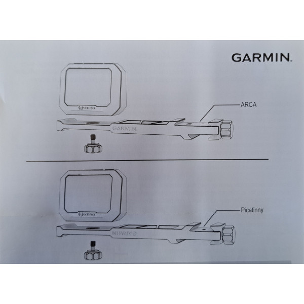 Support picatinny ou arca pour Garmin Xero C1 ou C2