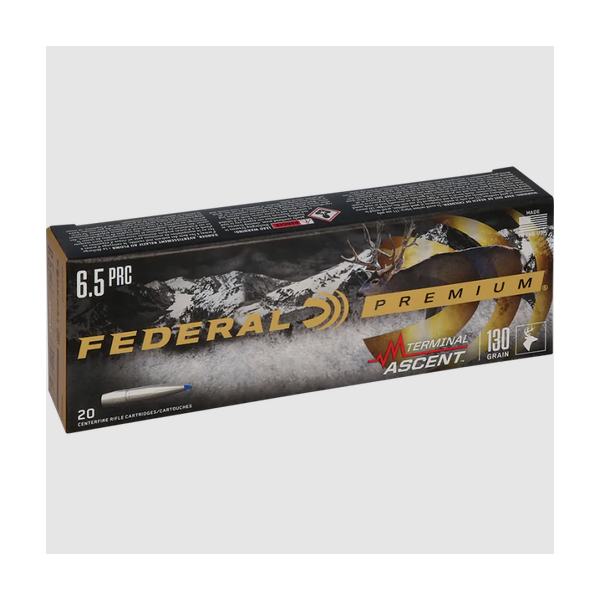 Munitions Federal Premium cal 6.5 PRC - 130 grs Terminal Ascent x 20
