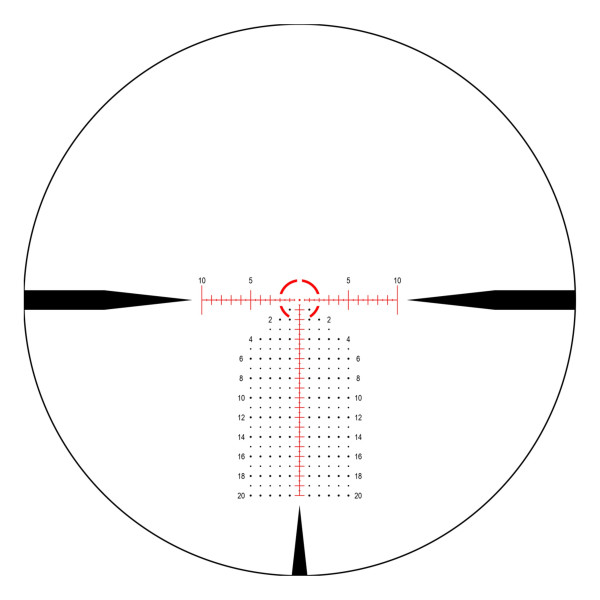 Nightforce NX6 - 2-12 x 42 F1 - Réticule: FC-MRx